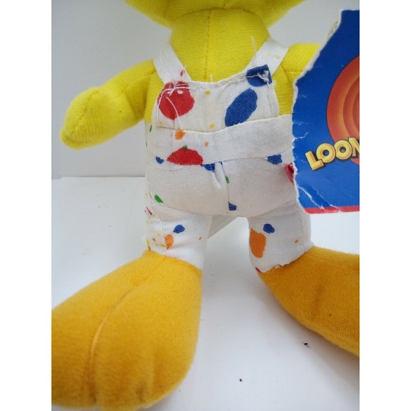 Looney Toons Painter Tweety Bird. With Tag.  9".  1998. - Picture 9 of 11